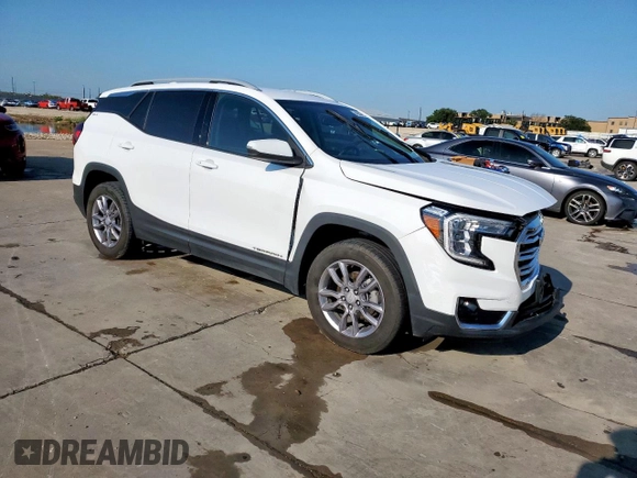 2023 GMC Terrain SLT with VIN 3GKALVEG3PL134047, listed as a Copart auction lot 56550565 with 32,048 mi miles and Salvage title. Bid and sale history available at DreamBid. Image 4.