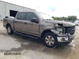 2018 Ford F-150 XL with VIN 1FTEW1CB3JFB73176, listed as a Copart auction lot 58741785 with 153,162 mi miles and Salvage title. Bid and sale history available at DreamBid. Image 4.