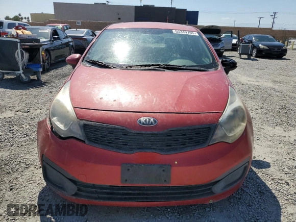 2014 Kia Rio LX with VIN KNADM4A35E6357844, listed as a Copart auction lot 55349705 with 173,026 mi miles and Clean Title. Bid and sale history available at DreamBid. Image 5.