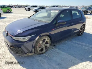 2024 Volkswagen GTI SE с VIN WVW3A7CD4RW158448, выставлен на аукционе Copart как лот 83443874 с пробегом 6 875 миль миль и Списание • Salvage title. История ставок и продаж доступна на DreamBid. Изображение 1.