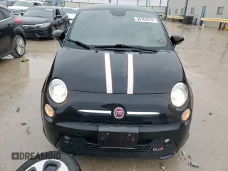 2014 FIAT 500e with VIN 3C3CFFGE7ET266999, listed as a Copart auction lot 50703015 with 74,375 mi miles and Salvage Title. Bid and sale history available at carsss.com. Image 5.