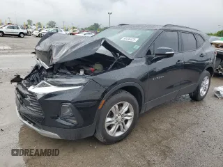 2020 Chevrolet Blazer LT with VIN 3GNKBJR44LS590755, listed as a Copart auction lot 59496425 with 90,708 mi miles and Salvage title. Bid and sale history available at DreamBid. Image 1.