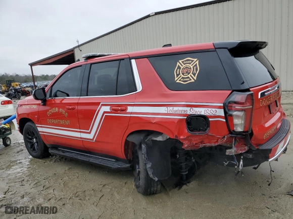 2022 Chevrolet Tahoe Commercial with VIN 1GNSKLED6NR304377, listed as a Copart auction lot 43706015 with 19,973 mi miles and Salvage Title. Bid and sale history available at carsss.com. Image 2.