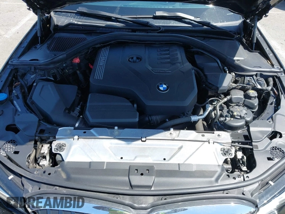 2019 BMW 3 Series 330i xDrive with VIN WBA5R7C5XKAJ78505, listed as a IAAI auction lot 41955059 with 53,216 mi miles. Bid and sale history available at carsss.com. Image 10.