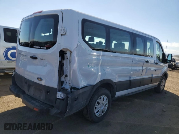 2019 Ford Transit Passenger XL with VIN 1FBZX2ZM1KKB11608, listed as a Copart auction lot 47479654 with 104,498 mi miles and Salvage Title. Bid and sale history available at carsss.com. Image 3.
