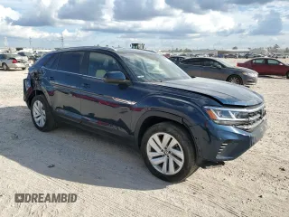 2021 Volkswagen Atlas SE with VIN 1V2HE2CAXMC204778, listed as a Copart auction lot 74906404 with 53,597 mi miles and Salvage title. Bid and sale history available at DreamBid. Image 4.