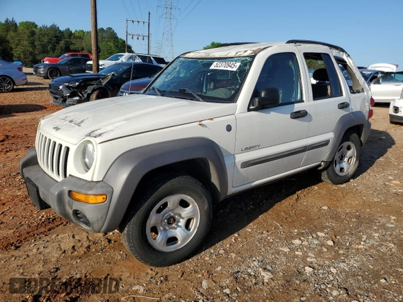 2004 Jeep Liberty Sport with VIN 1J4GL48K44W326612, listed as a Copart auction lot 52370945 with 116,215 mi miles and Salvage Title. Bid and sale history available at carsss.com. Image 1.