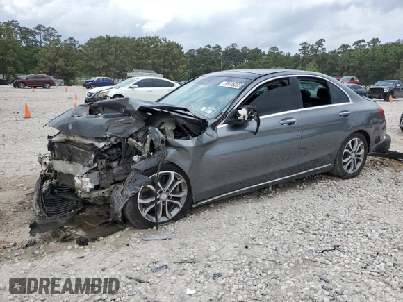 2017 Mercedes-Benz C 300 with VIN 55SWF4KB7HU197422, listed as a Copart auction lot 55016885 with 106,064 mi miles and Non repairable. Bid and sale history available at DreamBid. Image 1.