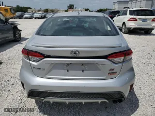 2020 Toyota Corolla SE with VIN 5YFS4RCE2LP051809, listed as a Copart auction lot 54130215 with 62,021 mi miles and Salvage Title. Bid and sale history available at carsss.com. Image 6.