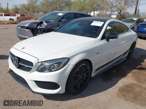 2017 Mercedes-Benz C 43 AMG with VIN WDDWJ6EB7HF518495, listed as a IAAI auction lot 41872129 with 122,555 mi miles and . Bid and sale history available at carsss.com. Image 17.