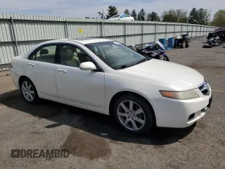 2005 Acura TSX with VIN JH4CL96875C027173, listed as a Copart auction lot 53687395 with 224,054 mi miles and Salvage Title. Bid and sale history available at carsss.com. Image 4.