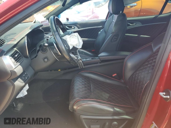 2020 Genesis G70 2.0T with VIN KMTG44LA6LU045375, listed as a Copart auction lot 59291075 with 56,810 mi miles and Non repairable. Bid and sale history available at DreamBid. Image 7.