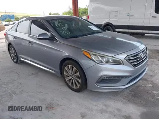 2017 Hyundai Sonata Sport with VIN 5NPE34AF4HH450854, listed as a IAAI auction lot 40133552 with 171,429 mi miles. Bid and sale history available at carsss.com. Image 1.