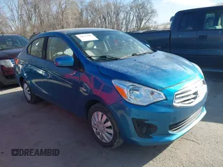 2017 Mitsubishi Mirage G4 ES with VIN ML32F3FJXHHF20279, listed as a IAAI auction lot 41827906 with 105,599 mi miles. Bid and sale history available at carsss.com. Image 1.