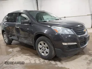 2013 Chevrolet Traverse LS with VIN 1GNKRFED8DJ269609, listed as a IAAI auction lot 41863142 with 123,420 mi miles. Bid and sale history available at carsss.com. Image 1.