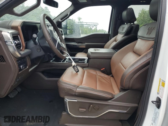 2024 Ford F-350 XL with VIN 1FT8W3BM2REE22287, listed as a Copart auction lot 58079025 with 11,384 mi miles and Salvage title. Bid and sale history available at DreamBid. Image 7.