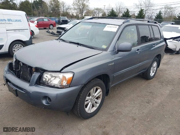 2006 Toyota Highlander Hybrid with VIN JTEEW21A260021072, listed as a IAAI auction lot 41903150 with 164,766 mi miles. Bid and sale history available at carsss.com. Image 2.