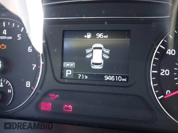 2019 Kia Sorento LX V6 with VIN 5XYPGDA59KG482718, listed as a IAAI auction lot 41732720 with 94,610 mi miles. Bid and sale history available at carsss.com. Image 16.