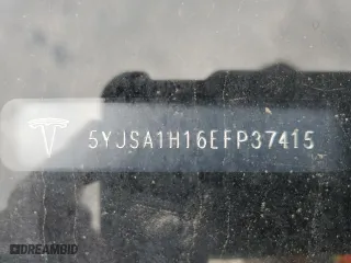 2014 Tesla Model S 60 kWh Battery with VIN 5YJSA1H16EFP37415, listed as a Copart auction lot 54253915 with 108,064 mi miles and Salvage Title. Bid and sale history available at carsss.com. Image 12.