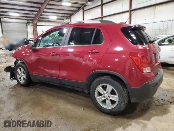 2015 Chevrolet Trax LT with VIN KL7CJLSB8FB070320, listed as a Copart auction lot 80632834 with 119,434 mi miles and Clean Title. Bid and sale history available at carsss.com. Image 2.