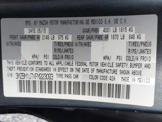 2015 Mazda 3 i Sport with VIN 3MZBM1U7XFM223093, listed as a IAAI auction lot 42020422 with 80,773 mi miles and . Bid and sale history available at carsss.com. Image 9.