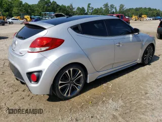 2016 Hyundai Veloster Turbo with VIN KMHTC6AEXGU254380, listed as a Copart auction lot 60766373 with 135,056 mi miles. Bid and sale history available at carsss.com. Image 3.