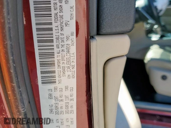 2020 Jeep Grand Cherokee Limited with VIN 1C4RJEBG5LC344910, listed as a Copart auction lot 43930605 with 68,813 mi miles and Salvage Title. Bid and sale history available at carsss.com. Image 14.