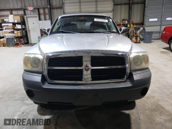 2006 Dodge Dakota ST with VIN 1D7HW28N46S634573, listed as a Copart auction lot 43834355 with 158,343 mi miles and Salvage Title. Bid and sale history available at DreamBid. Image 5.