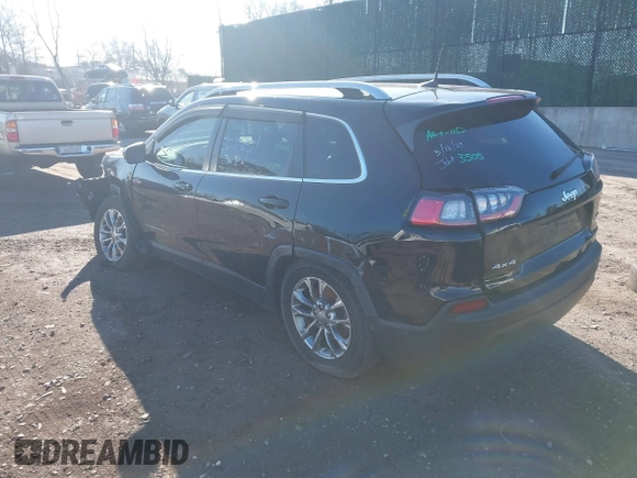 2019 Jeep Cherokee Latitude Plus with VIN 1C4PJMLB2KD261304, listed as a IAAI auction lot 41877500 with 76,442 mi miles and . Bid and sale history available at DreamBid. Image 3.