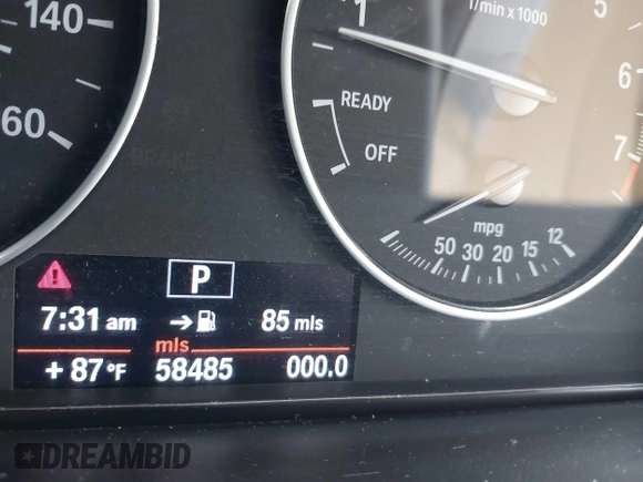 2012 BMW 3 Series 328i with VIN WBA3A5C53CF346962, listed as a IAAI auction lot 42543219 with 58,485 mi miles and . Bid and sale history available at DreamBid. Image 7.