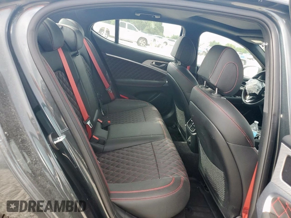 2023 Genesis G70 3.3T with VIN KMTG54TE6PU114300, listed as a Copart auction lot 62484525 with 18,850 mi miles and Salvage title. Bid and sale history available at DreamBid. Image 10.