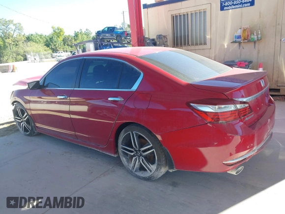 2016 Honda Accord Sport with VIN 1HGCR2F55GA137054, listed as a IAAI auction lot 41758711 with 106,922 mi miles and . Bid and sale history available at DreamBid. Image 14.