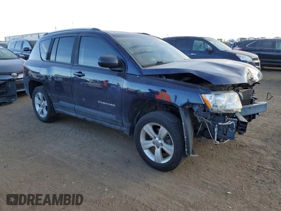 2013 Jeep Compass Latitude with VIN 1C4NJDEB4DD119060, listed as a Copart auction lot 84565434 with 151,225 mi miles and Salvage Title. Bid and sale history available at carsss.com. Image 4.