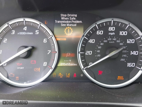 2018 Acura TLX w/Advance Pkg with VIN 19UUB2F76JA002621, listed as a IAAI auction lot 41706667 with 95,655 mi miles. Bid and sale history available at carsss.com. Image 15.