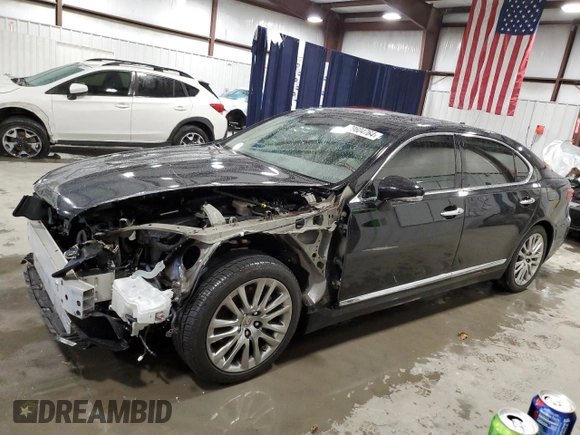 2014 Lexus LS 460 L with VIN JTHGL1EF6E5051262, listed as a Copart auction lot 79604764 with 63,965 mi miles and Salvage Title. Bid and sale history available at DreamBid. Image 1.