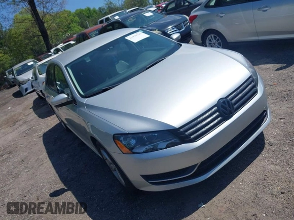 2014 Volkswagen Passat Wolfsburg Edition with VIN 1VWAT7A36EC045573, listed as a IAAI auction lot 41998740 with 151,633 mi miles and . Bid and sale history available at DreamBid. Image 1.
