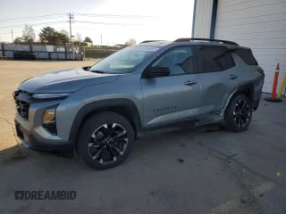 2025 Chevrolet Equinox AWD RS z VIN 3GNAXTEG9SL112476, wystawiony jako Copart lot #50520325 z przebiegiem 2 313 mil mil oraz Szkoda całkowita • Salvage title. Historia ofert i sprzedaży dostępna na DreamBid. Obrazek 1.