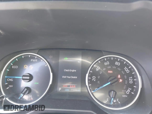 2021 Toyota RAV4 Hybrid LE with VIN 2T3B6RFV2MW018967, listed as a IAAI auction lot 42601989 with 71,046 mi miles and . Bid and sale history available at DreamBid. Image 7.