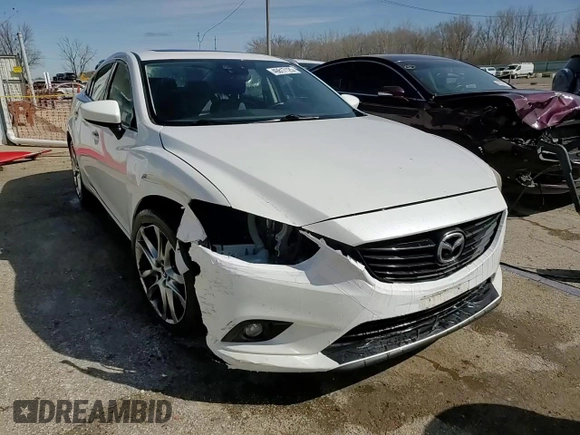 2015 Mazda 6 i Grand Touring with VIN JM1GJ1W57F1204561, listed as a Copart auction lot 49817125 with 160,213 mi miles and Salvage Title. Bid and sale history available at carsss.com. Image 14.