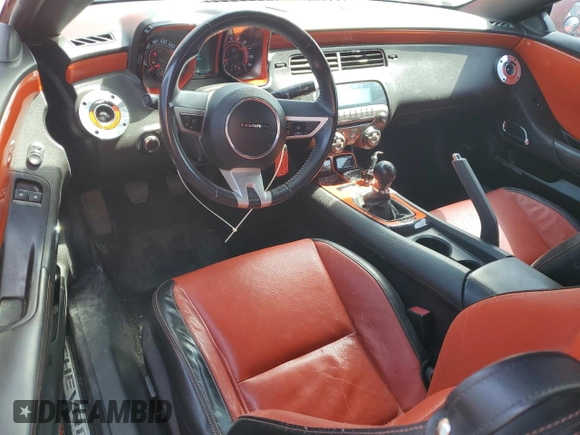 2010 Chevrolet Camaro 2SS with VIN 2G1FT1EW0A9121096, listed as a Copart auction lot 56967335 with 107,740 mi miles and Salvage title. Bid and sale history available at DreamBid. Image 8.
