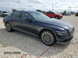 2023 Genesis G80 with VIN KMTGE4S13PU005971, listed as a Copart auction lot 74356713 with 23 mi miles and . Bid and sale history available at carsss.com. Image 4.