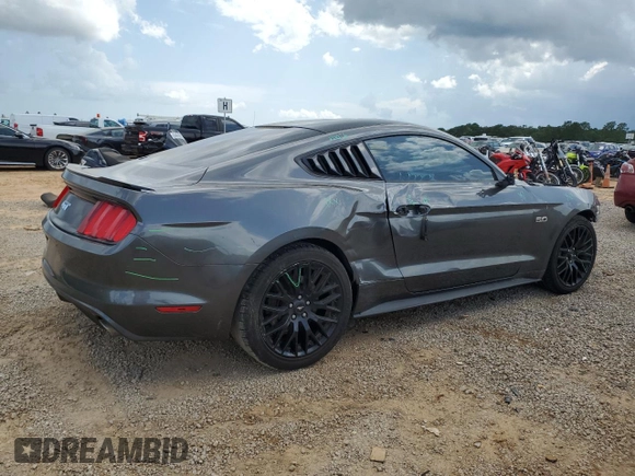 2017 Ford Mustang GT with VIN 1FA6P8CF2H5250543, listed as a Copart auction lot 61125835 with 52,650 mi miles and Salvage title. Bid and sale history available at DreamBid. Image 3.