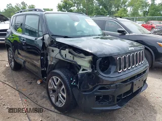 2017 Jeep Renegade Latitude with VIN ZACCJBBB6HPF30242, listed as a IAAI auction lot 42683500 with 119,756 mi miles and . Bid and sale history available at DreamBid. Image 1.