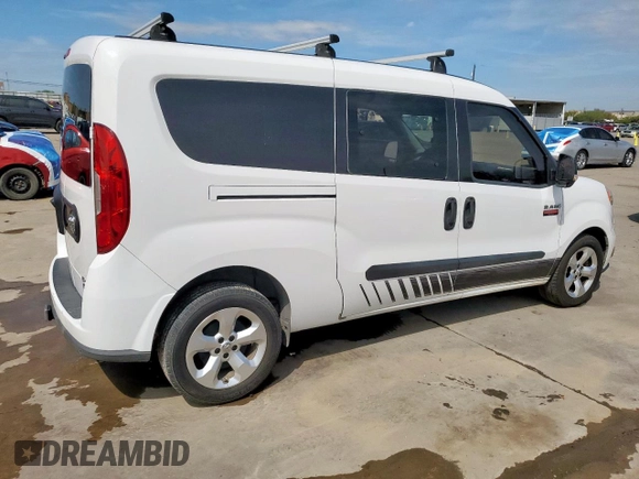 2015 Ram ProMaster City Cargo Tradesman SLT with VIN ZFBERFBT2F6A44762, listed as a Copart auction lot 50658715 with 129,738 mi miles and Clean Title. Bid and sale history available at DreamBid. Image 3.