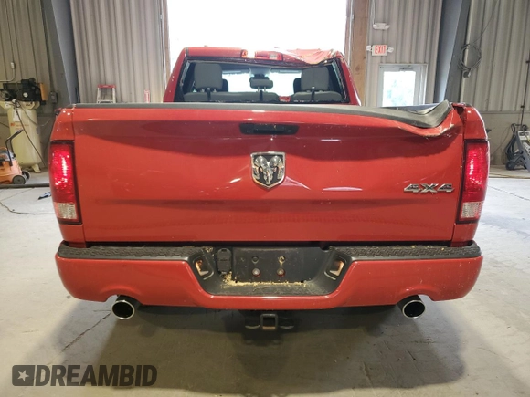2018 Ram 1500 Express with VIN 1C6RR7FT0JS140554, listed as a Copart auction lot 59713805 with 17,945 mi miles and Salvage title. Bid and sale history available at DreamBid. Image 6.