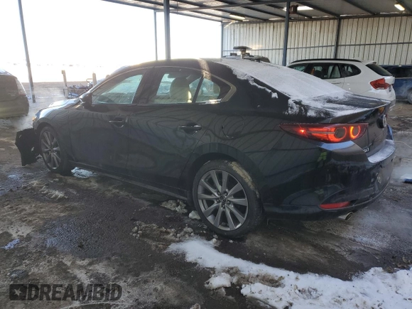 2019 Mazda 3 Premium with VIN 3MZBPAEM4KM105014, listed as a Copart auction lot 42347835 with 46,813 mi miles and Salvage Title. Bid and sale history available at DreamBid. Image 2.