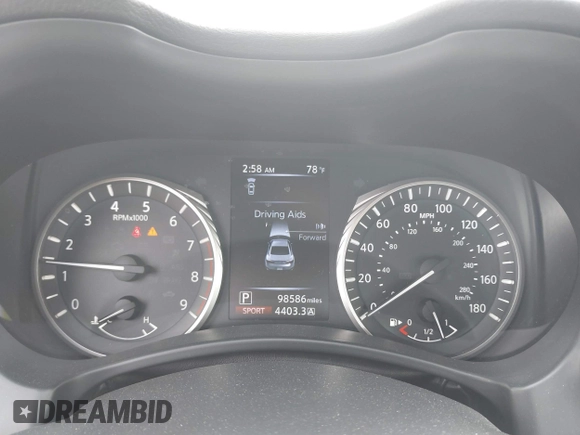 2020 Infiniti Q60 Luxe z VIN JN1EV7EK3LM340091, wystawiony jako IAAI lot #41759759 z przebiegiem 98 586 mil mil oraz . Historia ofert i sprzedaży dostępna na DreamBid. Obrazek 7.