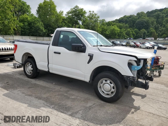 2023 Ford F-150 XL with VIN 1FTMF1C58PKE69431, listed as a Copart auction lot 63713925 with 73,636 mi miles and Clean title. Bid and sale history available at DreamBid. Image 4.
