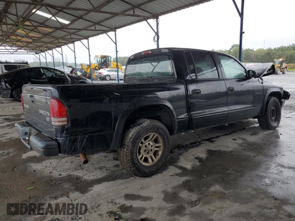 2003 Dodge Dakota Sport with VIN 1D7HL38X93S348438, listed as a Copart auction lot 73287444 with 297,185 mi miles and Salvage Title. Bid and sale history available at carsss.com. Image 3.