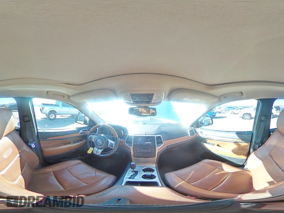 2013 Jeep Grand Cherokee Overland with VIN 1C4RJECG4DC644809, listed as a Copart auction lot 42265005 with 213,493 mi miles and Salvage Title. Bid and sale history available at carsss.com. Image 14.